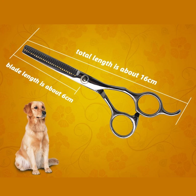 6 дюймов для домашних животных ножницы стрижки собак волос зубов резец