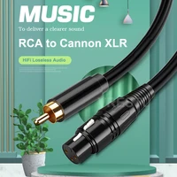 rca male to xlr female hifi stereo audio cable gold plated 3m 5m cord for microphone mixer power amplifier mixing sound console