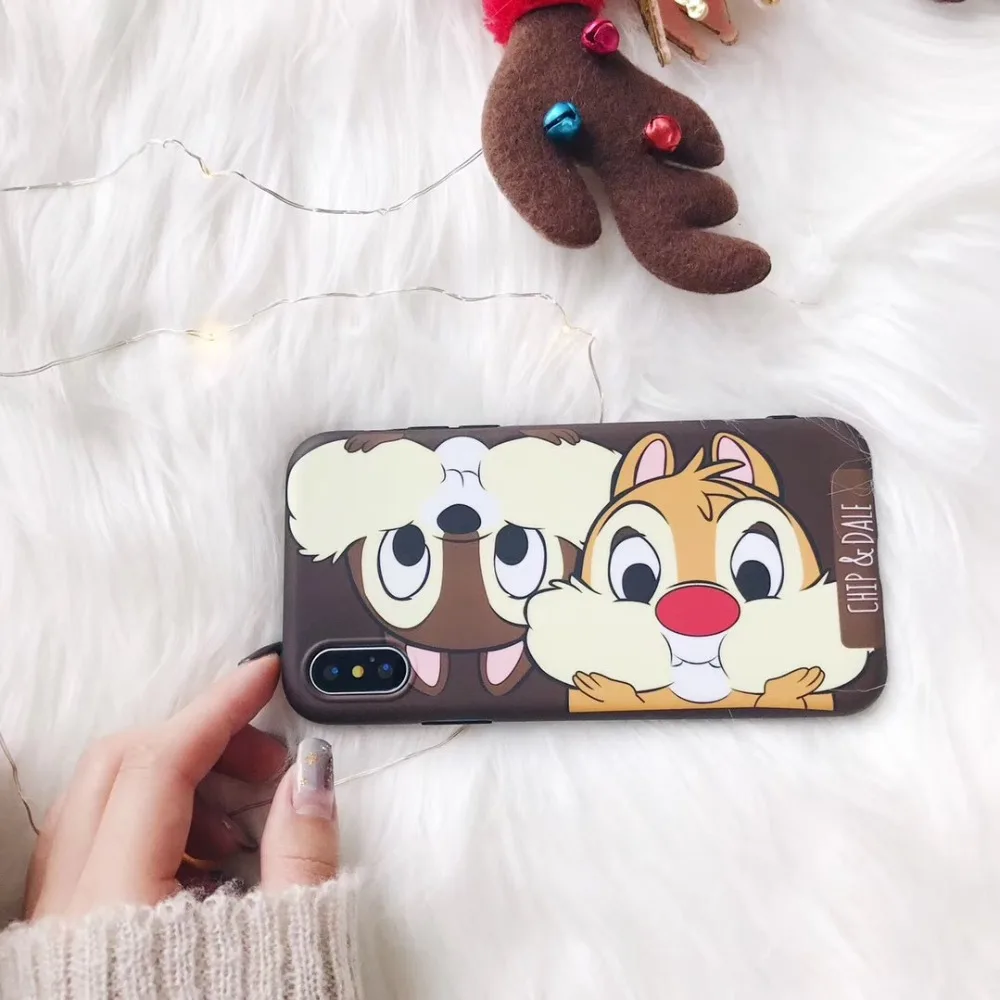 Милый чехол для телефона с медведем Дейзи Дак для iPhone X XS MAX XR 8 7 Plus 6 6s Plus 11 Pro Max мультяшный мягкий чехол с Винни поросенком Funda - Цвет: 04