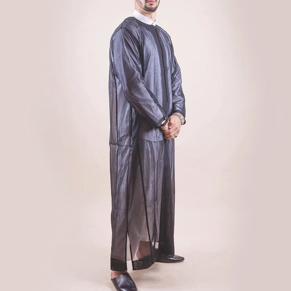 

Для мужчин среднего мусульманская женщина костюм, накидка, Восточный Халат арабских Винтаж футболка в полоску с длинными рукавами и Для муж...