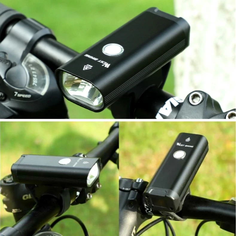 

WEST BIKING 400Lumen Bike Light 2000mAh USB Rechargeable LED MTB Front Lamp Headlight Ultralight Flashlight Bicycle Light