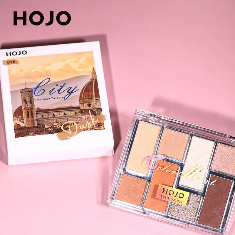 Палетка теней для век 8 цветов водостойкие не размазываются натуральные легко