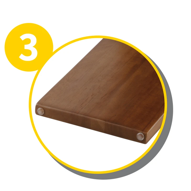 

Rubber Wood Knife Holder 6-hole Chef Kitchen Knife Block Storage Rack Stand Elegant Multi-function Organiser Accessories Tools