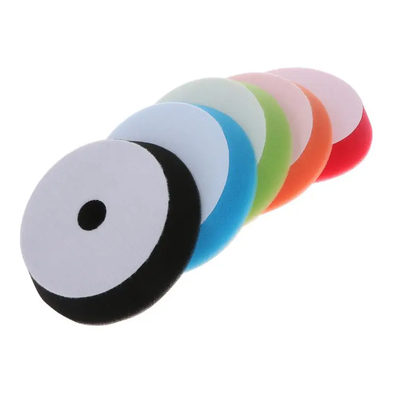 

6" 150mm Buff Sponge Polishing Waxing Buffing Pad Wheel Disc For Car Auto Polisher Buffer C7AC