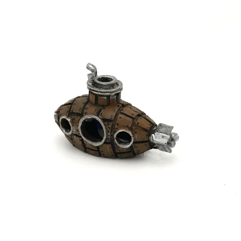 

The Aquarium Fish Tank Decoration Simulation Pneumatic Aeration Air Bubble Submarine Wreck Landscaping