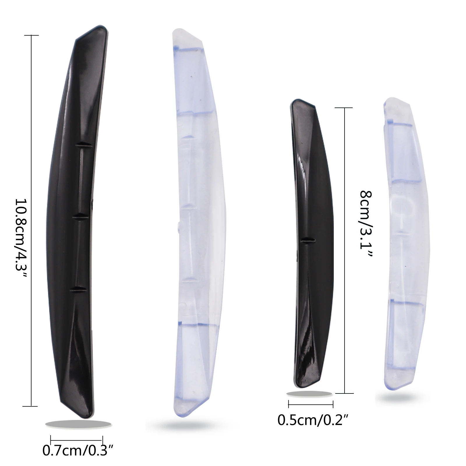 Универсальная черная Прозрачная защитная накладка на края автомобильной двери