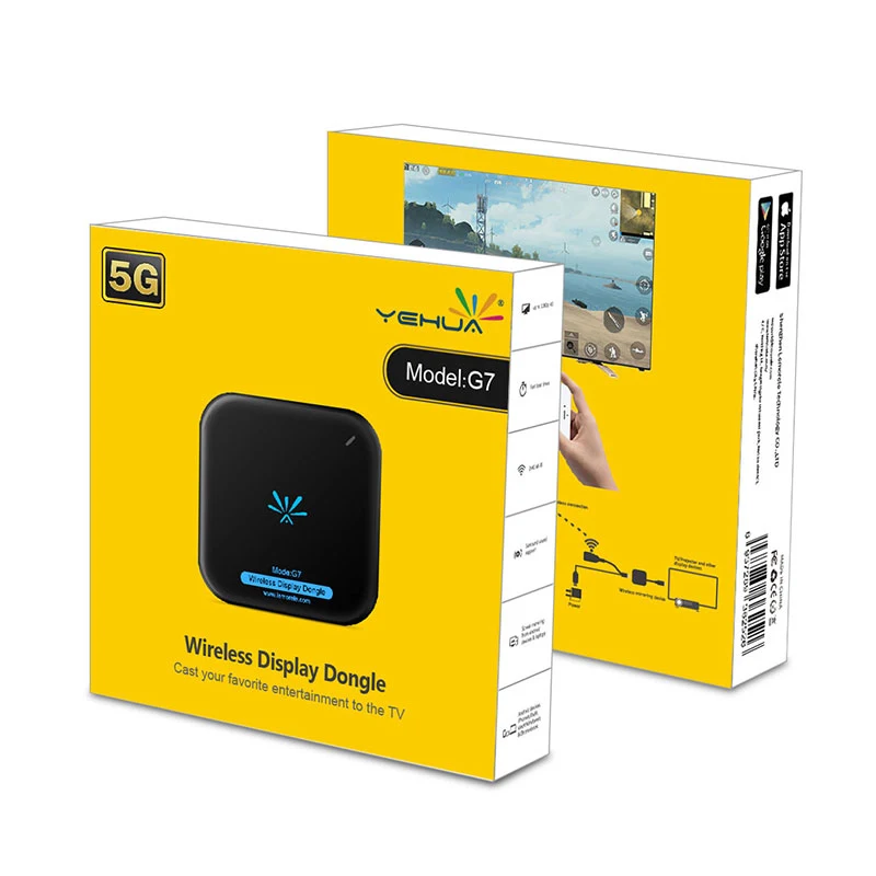 JKING Новый ТВ-флешка Mirascreen G7 5 ГГц высокоскоростной Wi-Fi дисплей ТВ-ключ с поддержкой