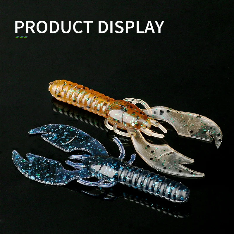 

ARDEA 6Pcs Shrimp Bait Silicone Soft Craw Artificial Lobster lure 65mm/2.6g Wobblers Jigs Worm Bass Saltwater Fishing Tackles