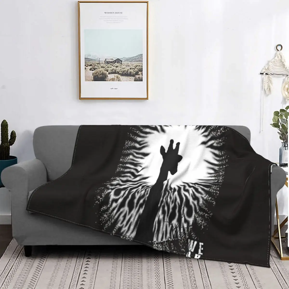 

Manta de jirafa para la cama, colcha a cuadros, ropa de cama, manta de playa Kawaii, manta pickick