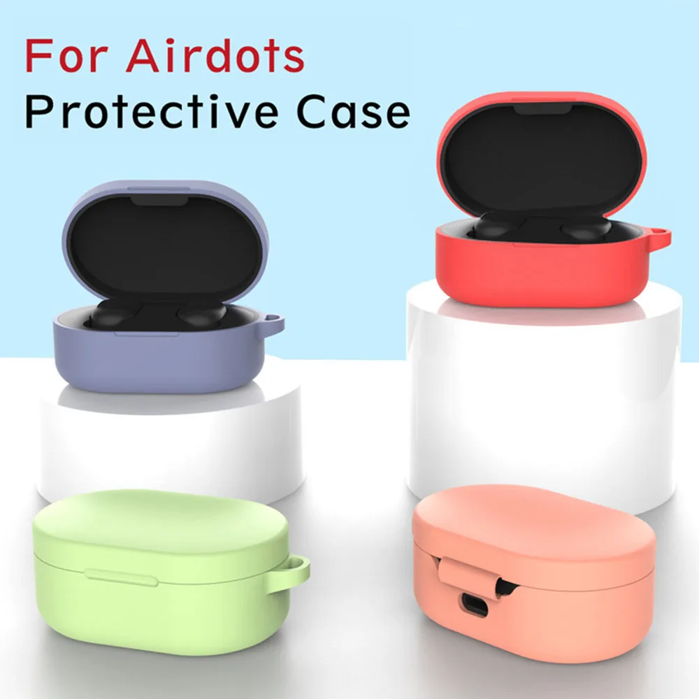 Силиконовый защитный чехол для наушников Xiaomi Airdots TWS модный Redmi