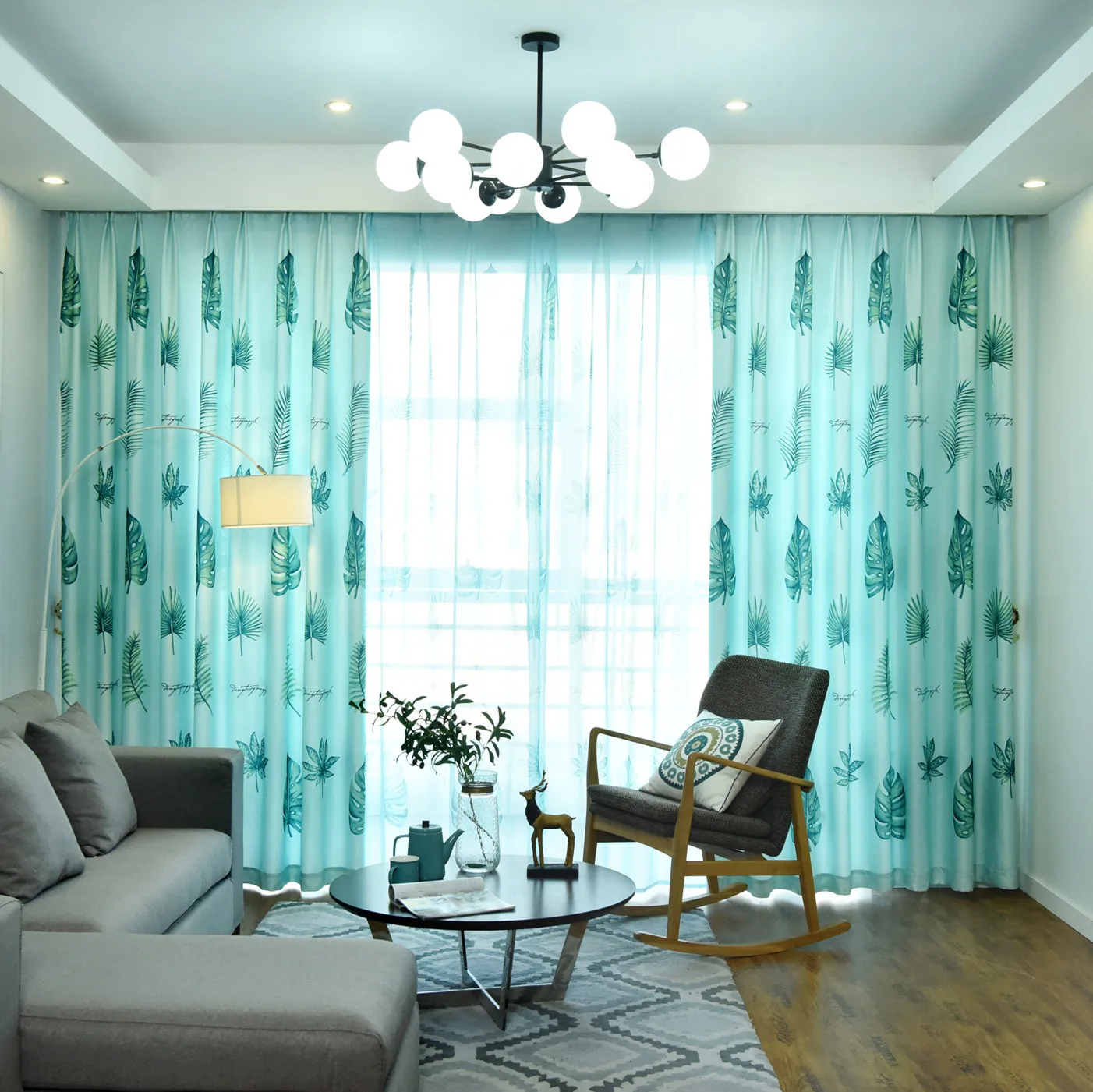 Простые современные эргономичные хлопковые шторы для гостиной столовой спальни