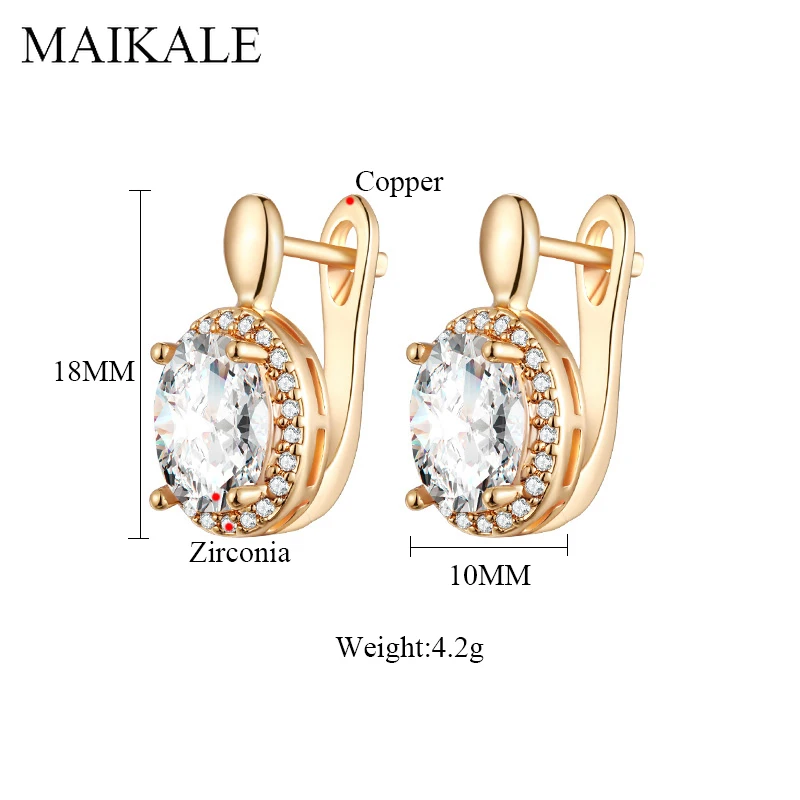 Женские круглые серьги подвески MAIKALE роскошные золотистого/серебристого цвета с