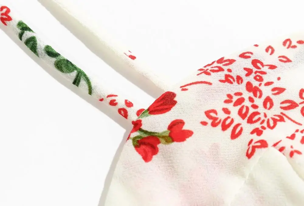 Bazaleas праздничное платье с цветочным принтом летнее разрезом от бедра на тонких