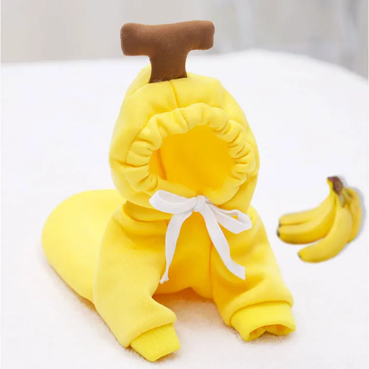 

Medium-sized dog fruit puppy cat autumn winter sweater fleece clothing pet teddy fadou banana