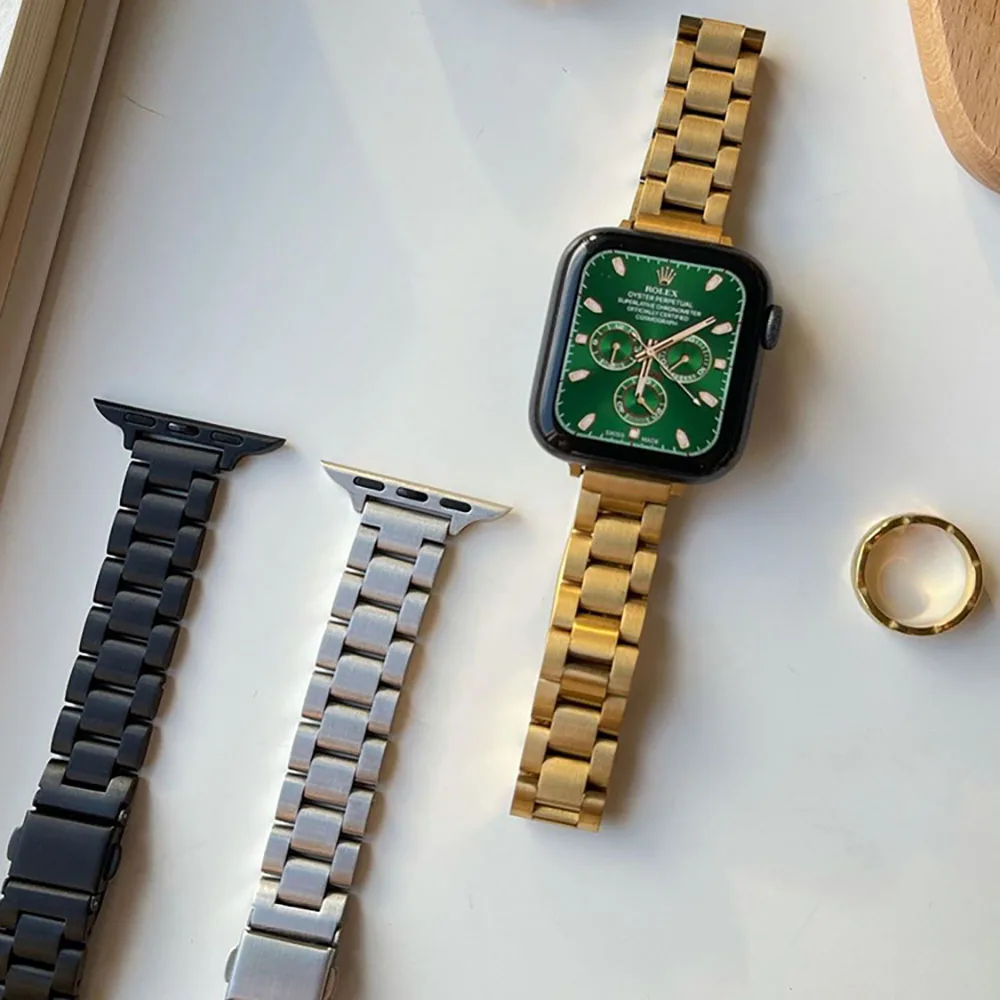 

Браслет из нержавеющей стали для Apple Watch 38 мм 42 мм 44 мм 40 мм