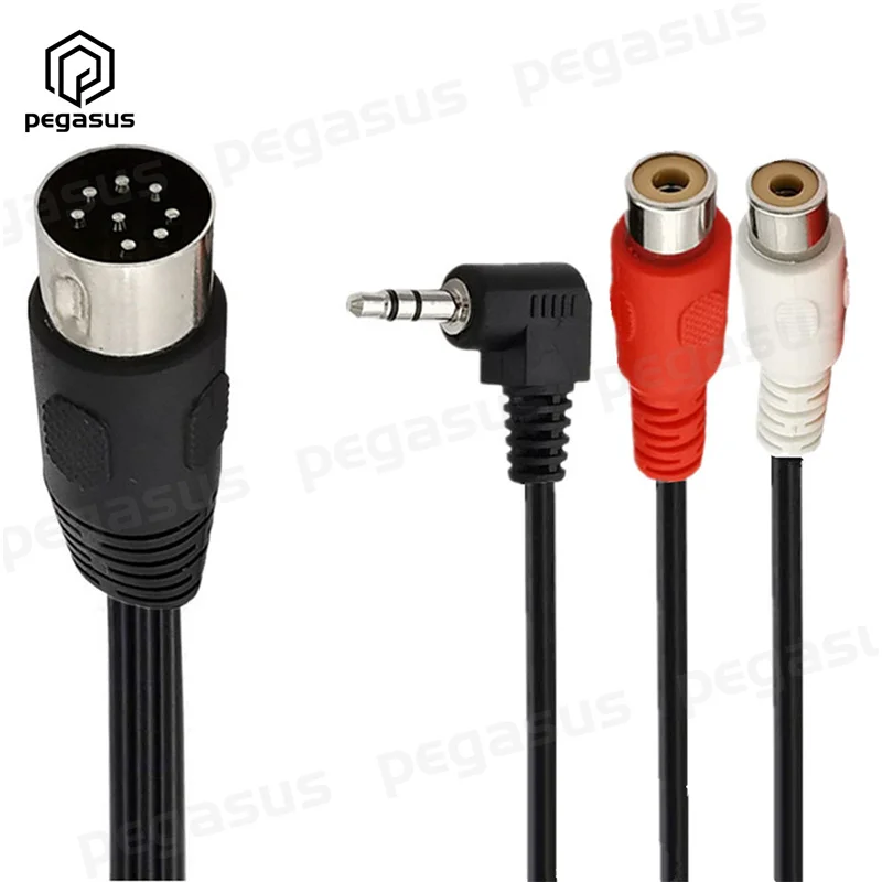 3-полюсный аудиокабель с разъемом 1 8 метра разъем 8-Pin 2RCA + DC 3 5 мм угол 90 градусов