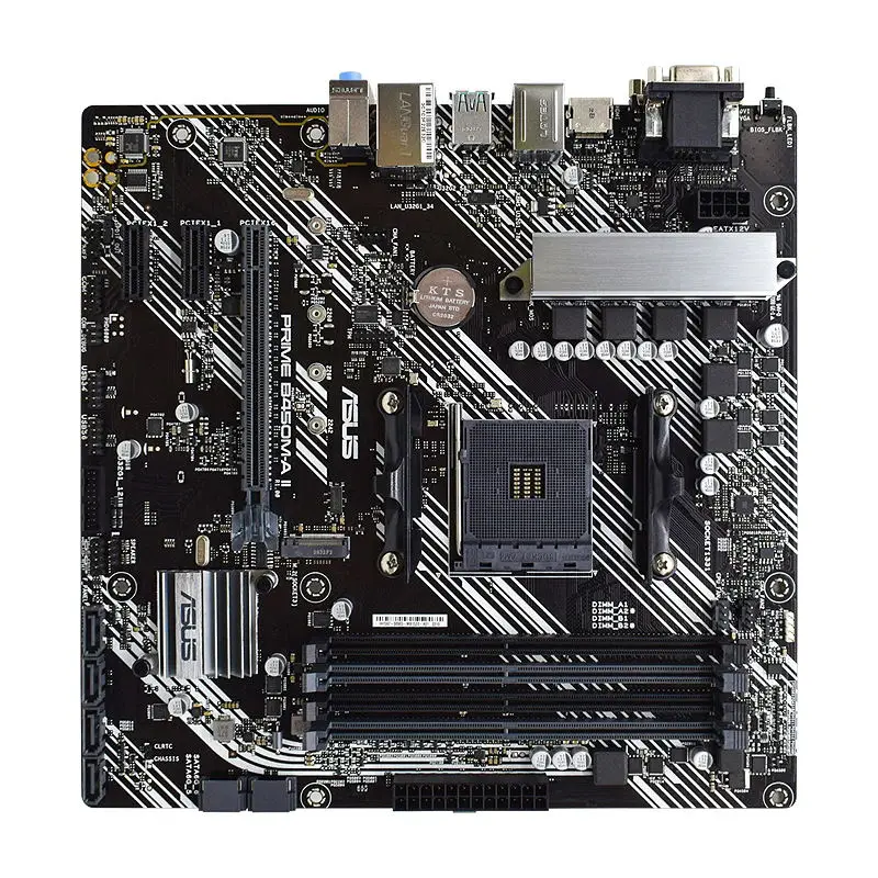 Kaufen PRIME B450M-A II Für ASAUS AMD B450 AM4 Motherboard DDR4 RAM 128GB M.2 AMD Ryzen CPU PCI-E X16 3,0 Slot Mit Box Motherboar Set