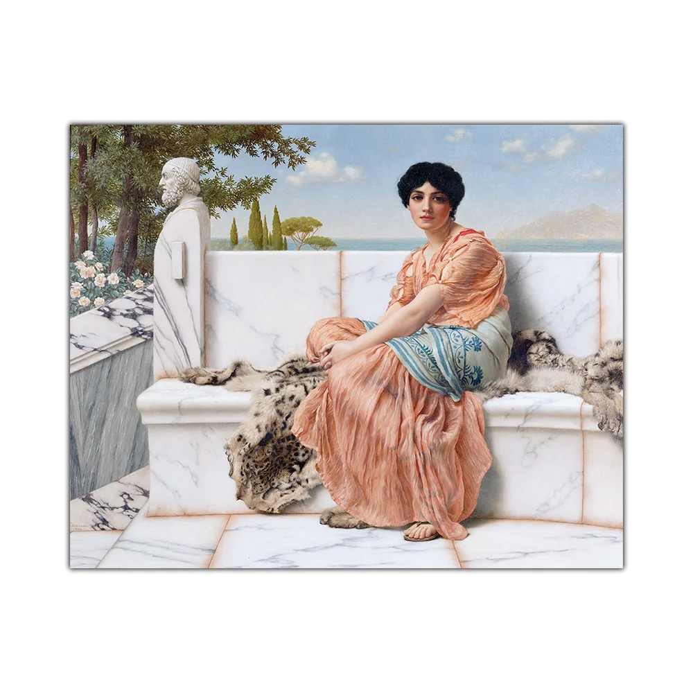

Citon John William GodwardIn the Days of SapphoCanvas Art Oil Painting Artwork Poster Picture Wall Decor Home Decoration