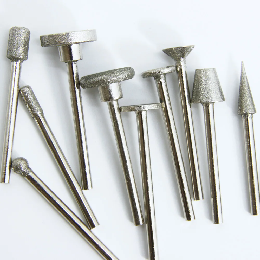 Набор алмазных шлифовальный бор 50 шт. 3 2 мм хвостовик мини сверла для вращающихся