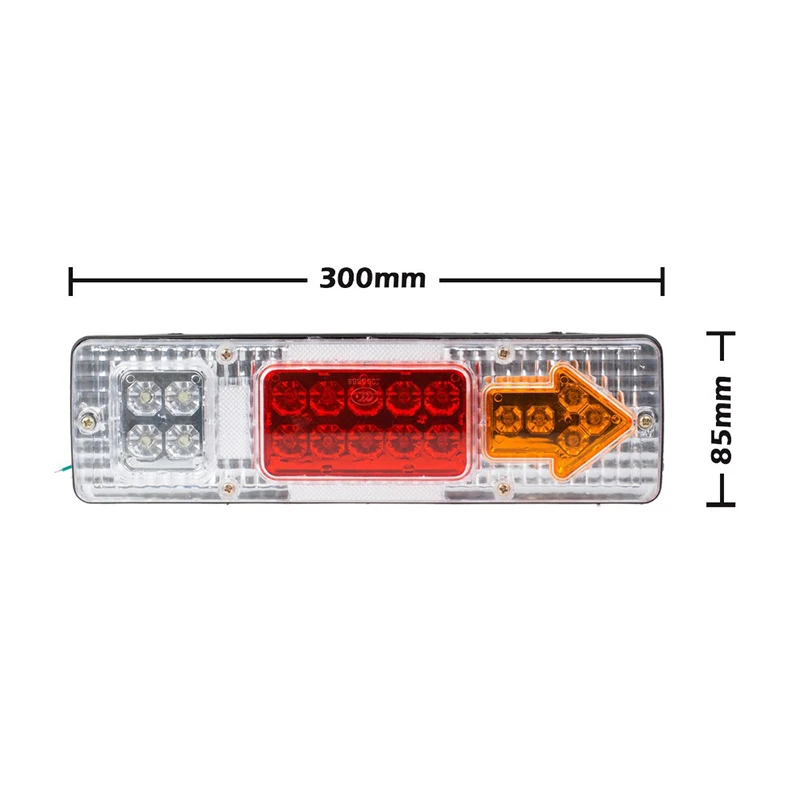 2 шт. 24V 19 светодиодный руководитель трейлер светильник футболка с принтом