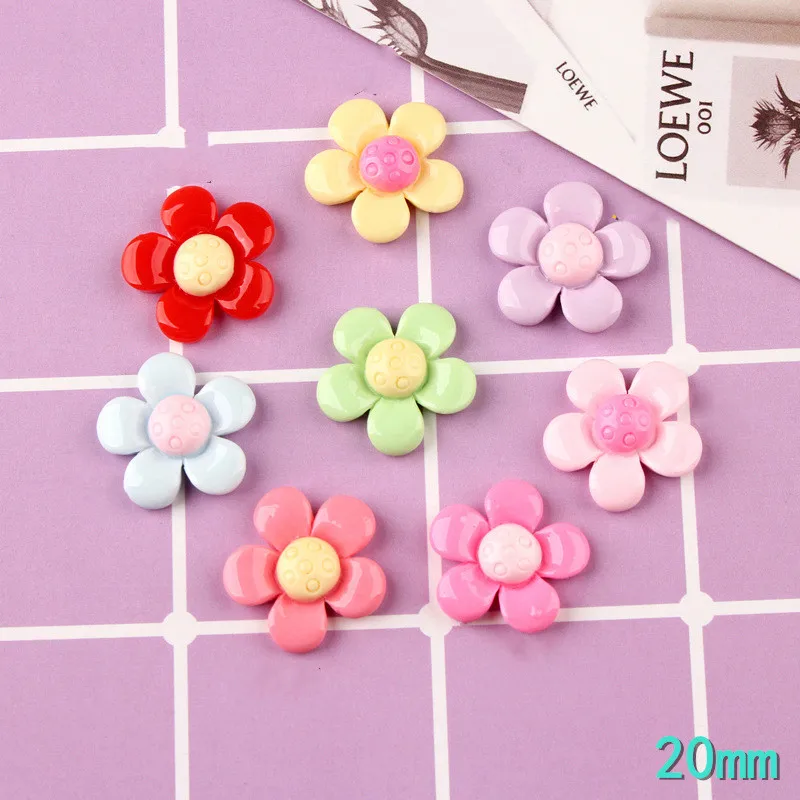 Мини заказ 20 шт. мм пастельные цвета весенний цветок форма плоская обратная