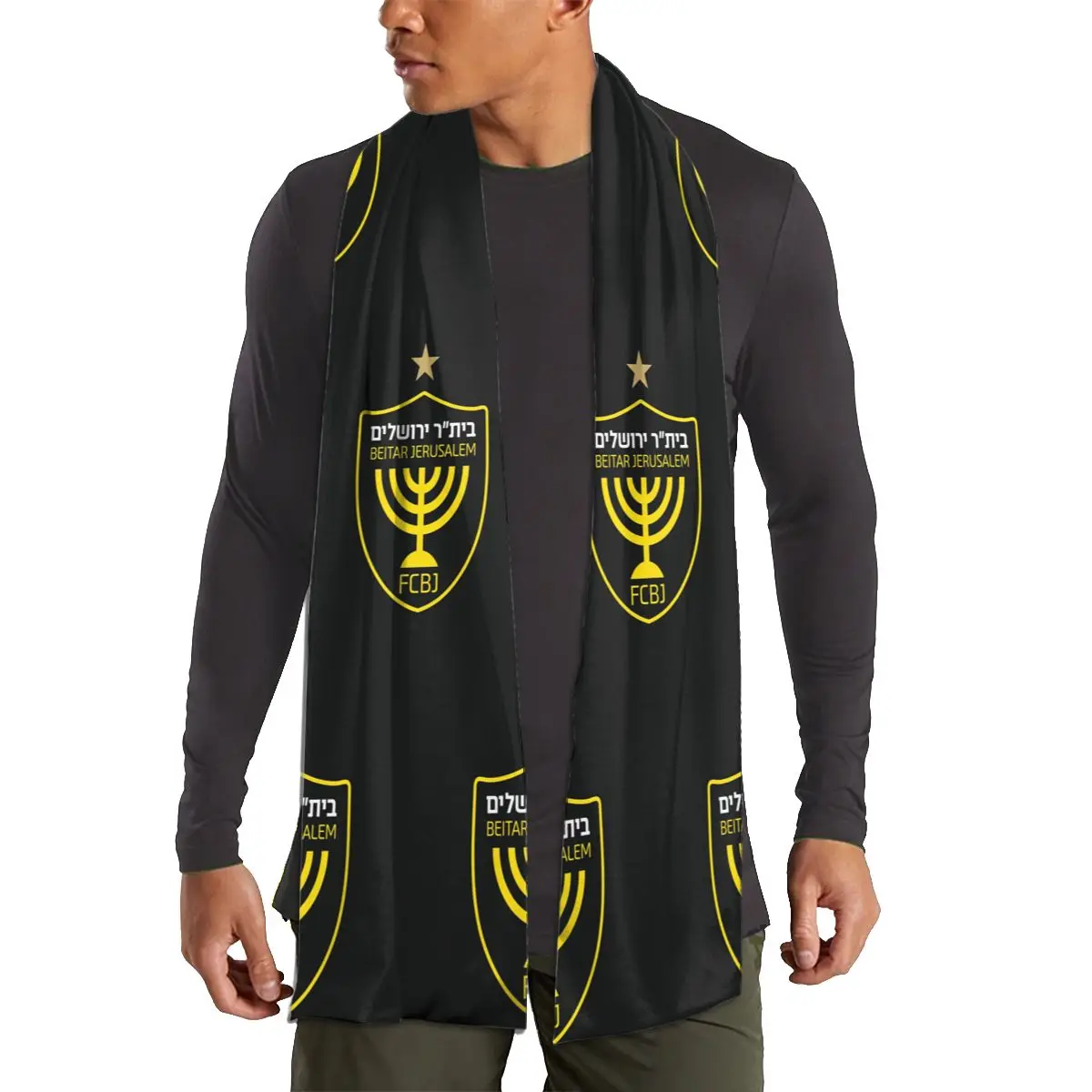 Israel Beitar Jerusalem FC Imitation Cotton Warm Scarf Soft Winter Auturm Windproof Ladies Scarf For Men Woman Teens Boys Girls