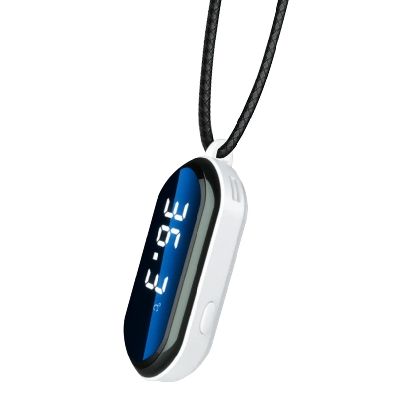 

Personal Wearable Mini Portable Temperature Humidity Display 10 Million Negative Ion Hanging Neck Air Purifier