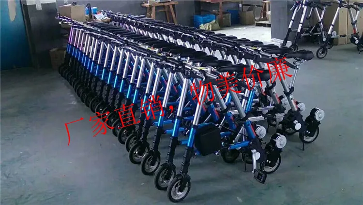 Многофункциональный горный велосипед 8 дюймов складной легко складывается для