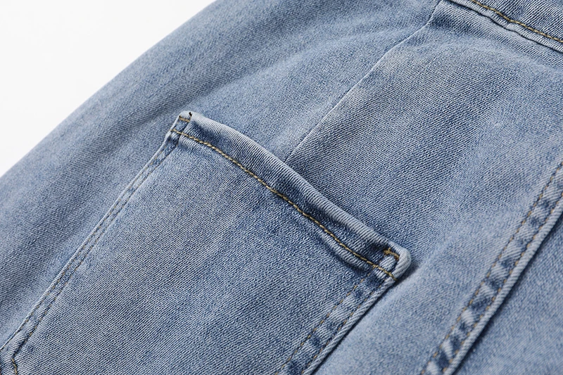 

[EAM] High Waist Blue Denim Zipper Slit Long Wide Leg Jeans New Loose Women Trousers Fashion Tide Spring Autumn 2021 1DD7827