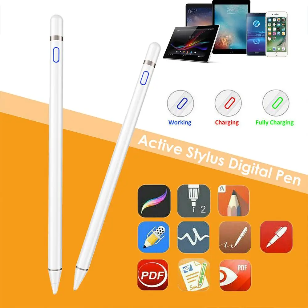 

2021 New Universal Capacitive Stlus Touch Screen Smart Pen for IOS Android System Apple IPad Phone Stylus Pencil Tablet Laptops
