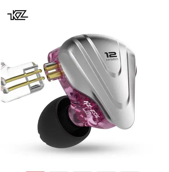 KZ ZSX Терминатор металлическая гарнитура 5BA+ 1DD Гибридный HIFI бас наушники капельки шумоподавление в ухо наушники