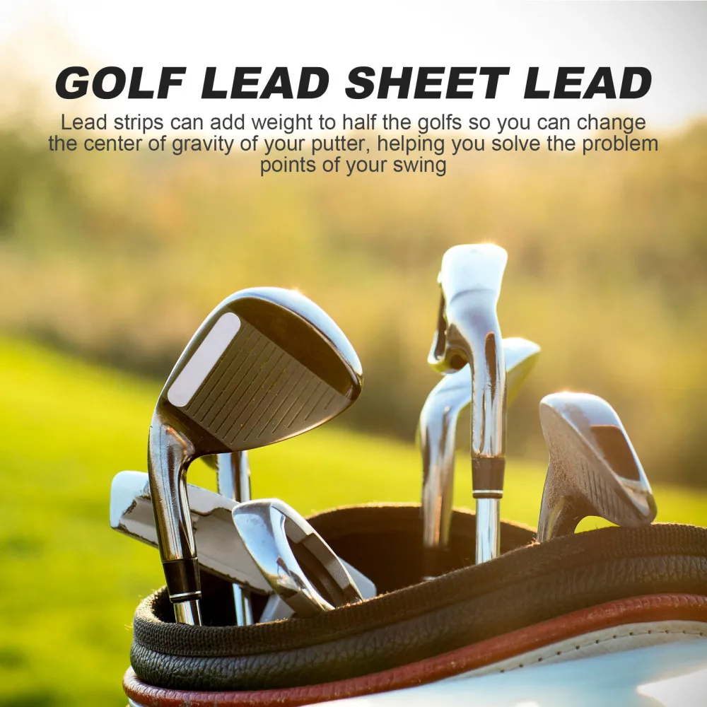

20pcs Golfer Adhesive Lead Tape Strips Add Power Weight to Tennis Racket