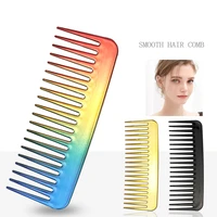 hot sale professional black plastic anti static wide tooth hair comb hairdressing comb for hair care styling tool