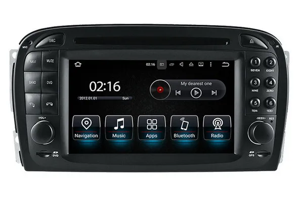 Автомобильный DVD плеер 6 2 дюйма Android 10 0 GPS навигация для mercedes Benz SL R230 SL500 2001 2007 радио