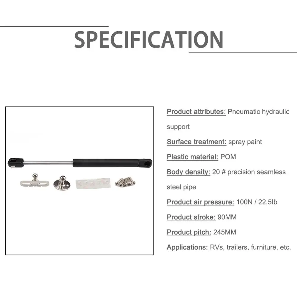 100 N / 22.5lb Gas Spring Tie Rod Support RV Trailer and Door Panel Muffler Pad | Автомобили и мотоциклы