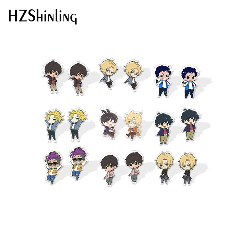 2020 новый аниме банан серьги рыбки смолы золы и Эйдзи акриловые эпоксидной