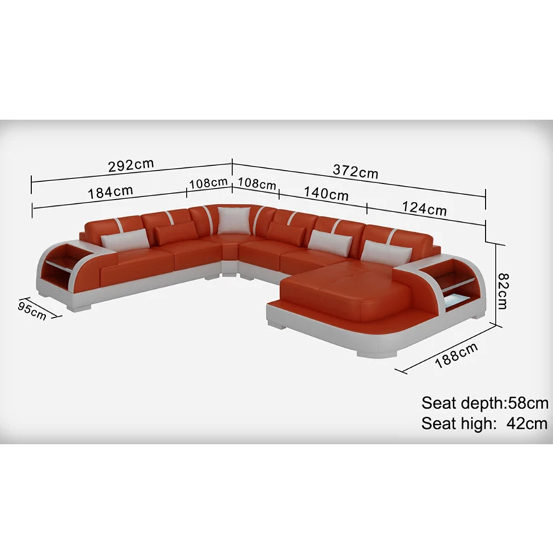 Диван из натуральной кожи | Мебель