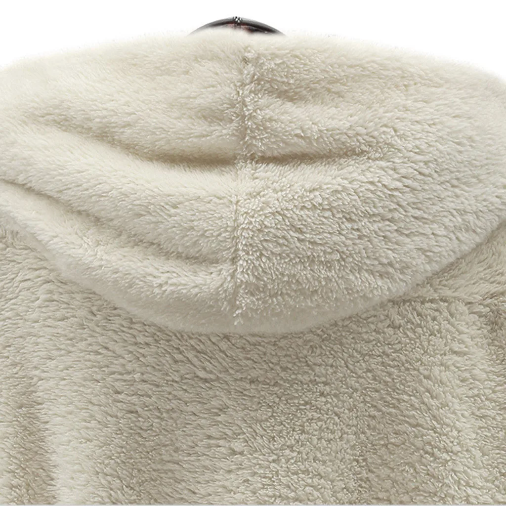 Teddy Bear Coat Jacket Women Fashion Open Stitch Winter Hooded Female Long Sleeve Fuzzy 2019 Hot New | Женская одежда