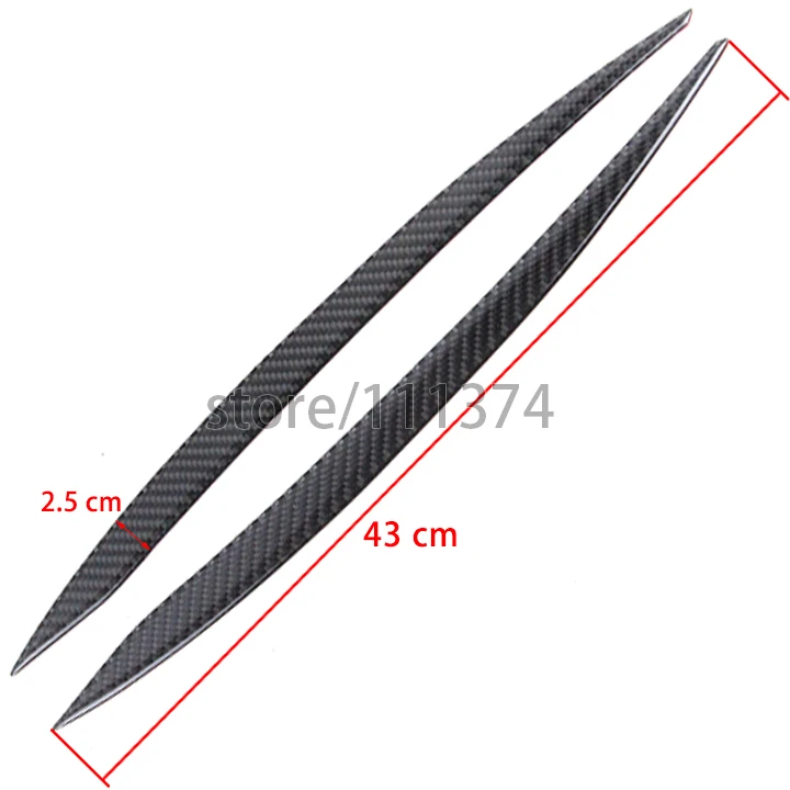 Carbon For Volkswagen VW Golf 7 MK7 GTI R 2016 Head Light Lamp Eyelids Eyebrow Headlight Decoration Car Styling Trim Accessories |