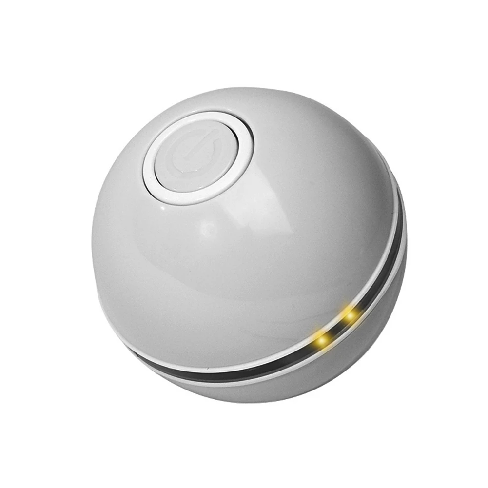 

Smart Interactive Cat Toy Ball Colorful LED Self Rotating Ball With Catnip Bell Feather USB Rechargeable Cat Ball Toy Dropship