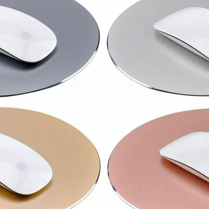 Круглый коврик для мыши из алюминиевого сплава 200 мм игровой ноутбука ПК