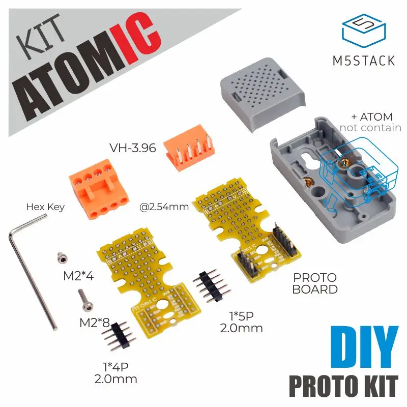 M5Stack ATOMIC DIY Proto Kit Atom Плата расширения Сделай Сам узловой контроллер периферийное