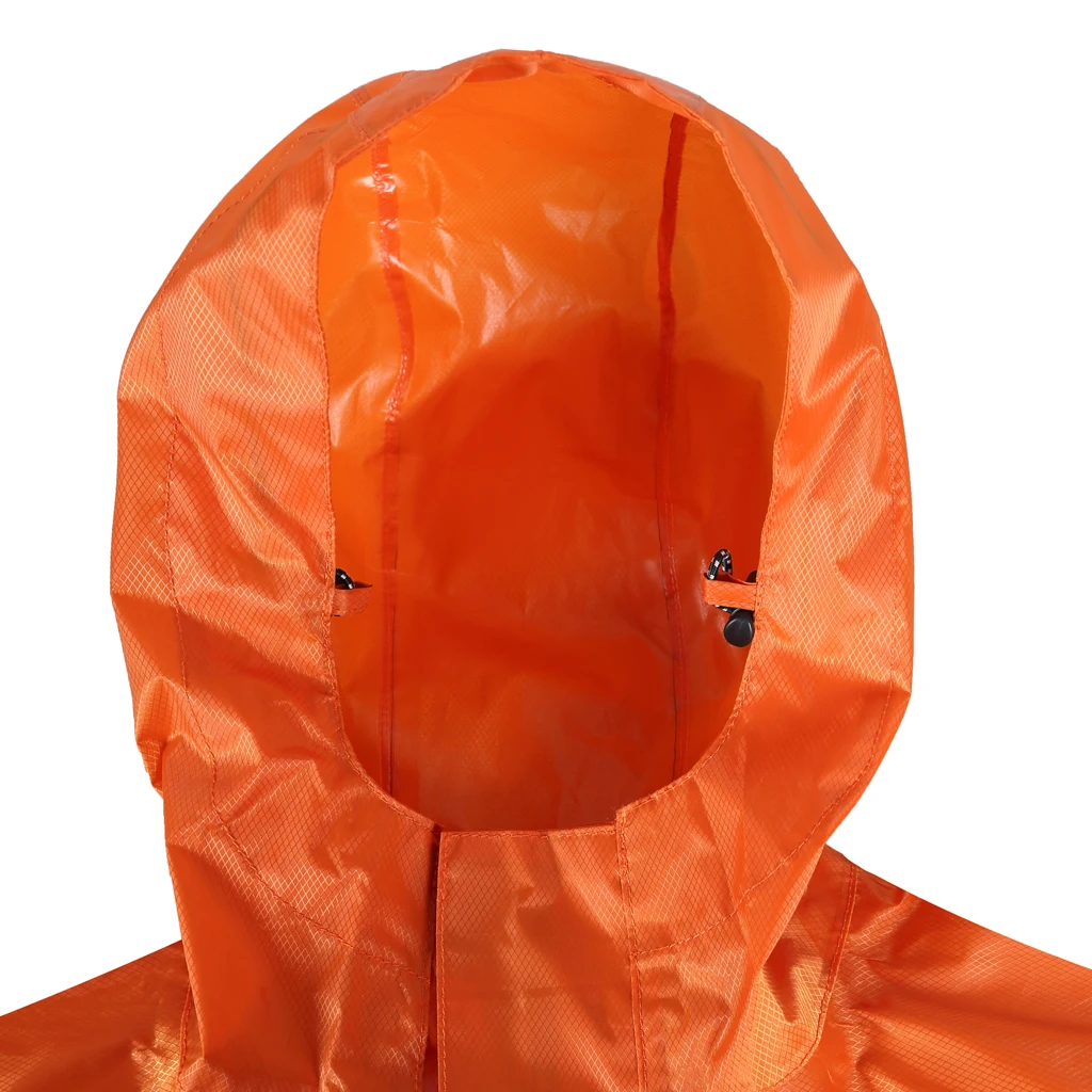 Дождевик-пончо с капюшоном водонепроницаемый для экстренной езды на велосипеде -