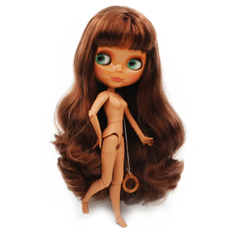 NO.25 Blyth BJD кукла, Blyth кукольные телесного цвета по индивидуальному заказу Кофе куклы может изменить макияж и платье, 12 дюймов мяч шарнирные № 3 - Цвет: NO.25