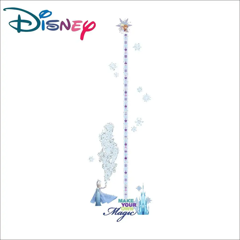 Disney Frozen stickers children's height wallpaper self-adhesive bedroom warm decorations girl room background layout | Игрушки и