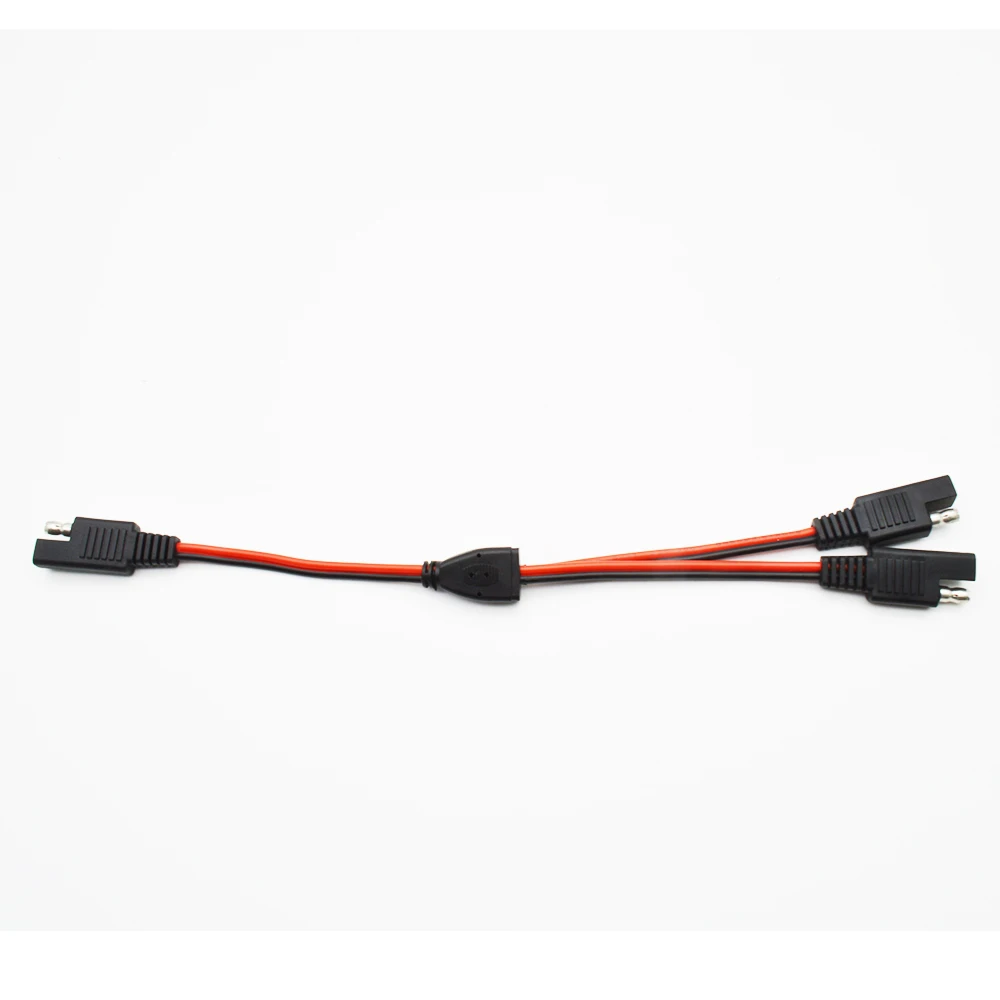 TRIUMPHCABLE 1-24V DIY 1 to 2 SAE Power Extension Cable Adapter Connector Pin Quick Connect Disconnect Plug 18AWG 30cm | Обустройство