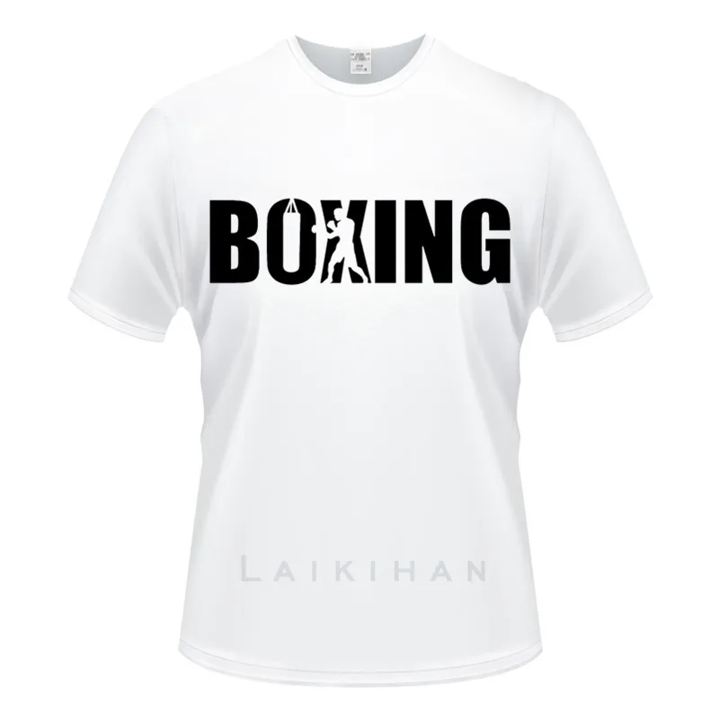 

Boxing T Shirt Men/women Coolest BoxingTshirt Shirts Cotton Summer Top Tshirts Short Sleeves Tees Black T-Shirt