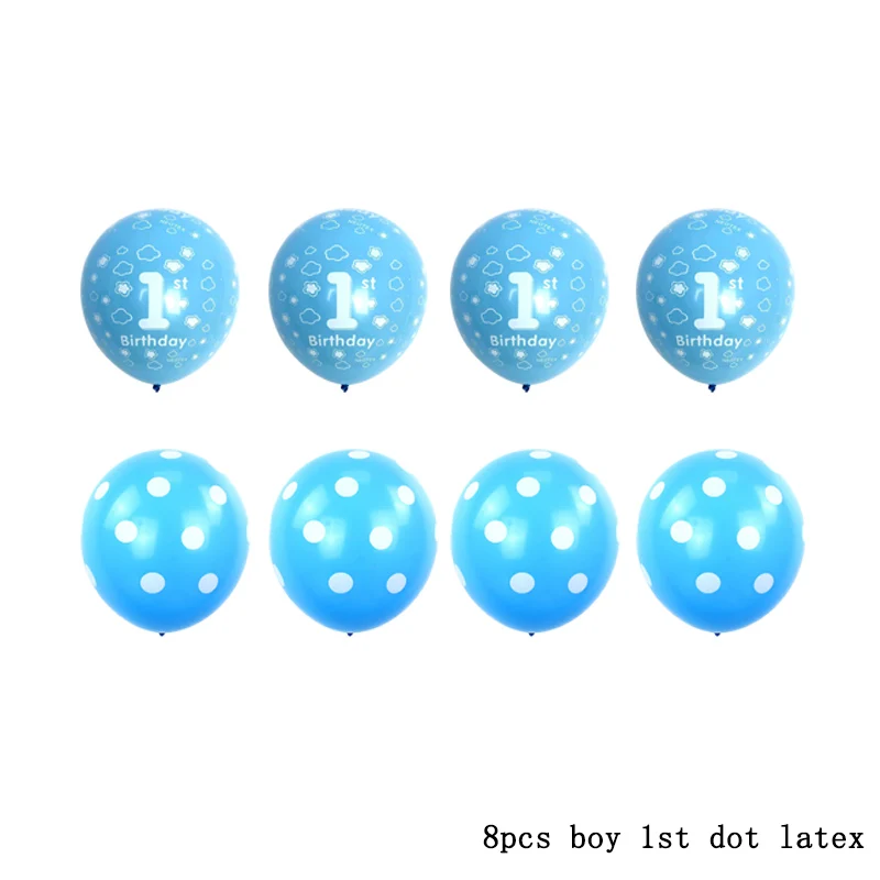 Розовый и голубой номер фольга воздушные шары для маленьких мальчиков девочек