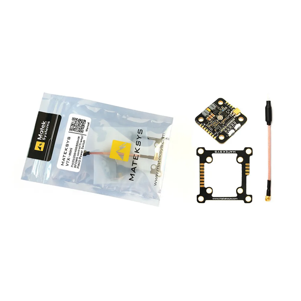 

Matek System Mateksys VTX-MINI VTX mini 5.8G 40CH Pit /25 / 200 / 400 / 800 mW FPV Video Transmitter VTX for FPV Racing RC Drone