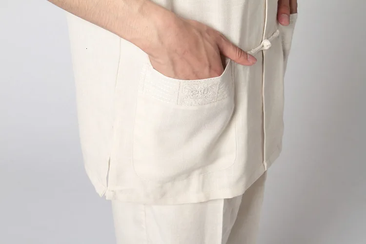 Китайская традиционная рубашка Кунг-фу тай-чи мужская повседневная хлопковая